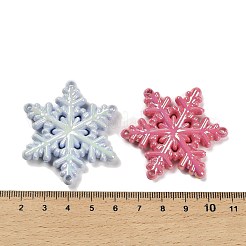 Christmas Theme UV Plating Opaque Rainbow Iridescent Acrylic Beads&nbsp;SACR-R001-03A
