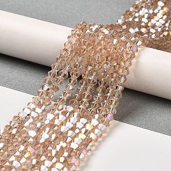 Transparent Electroplate Glass Beads Strands&nbsp;LS-GLAA-F029-2mm-A12