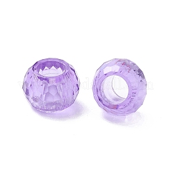 プラスチックビーズ  多面カット  バレル  ミックスカラー  9x6.5mm  穴：4.2mm  約1800個/500g&nbsp;KY-C013-08