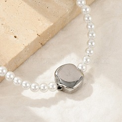 Plastic Imitation Pearl Beads Bracelets for Women&nbsp;BJEW-M056-11P