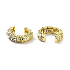 Brass Micro Pave Cubic Zirconia Cuff Earrings for Women&nbsp;EJEW-D088-07G