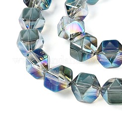 Electroplate Glass Beads Strands&nbsp;EGLA-T021-21G