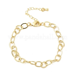 Brass Cable Chain Bracelets for Women&nbsp;BJEW-F531-07G