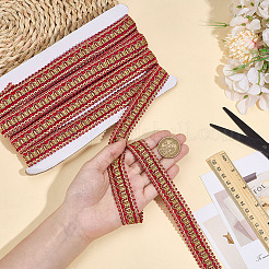 Polyester Braided Wavy Ribbons&nbsp;OCOR-WH0112-017C