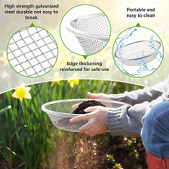 6Pcs 6 Styles Iron Mesh Garden Sieve&nbsp;TOOL-DL0001-05