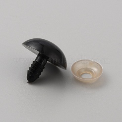 レジン人形の目  クラフトアイ  工芸用  かぎ針編みのおもちゃとぬいぐるみ  ラウンド  ブラック  20x22mm&nbsp;FIND-TAC0011-91I