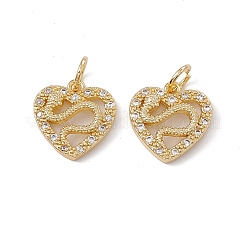Brass Micro Pave Cubic Zirconia Pendants&nbsp;KK-E068-VC005-01