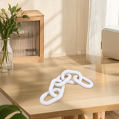 Wood 5 Link Chain Display Decorations&nbsp;AJEW-WH0314-882A