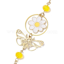 Alloy Butterfly Bee Flower Hanging Ornaments&nbsp;HJEW-TA00213