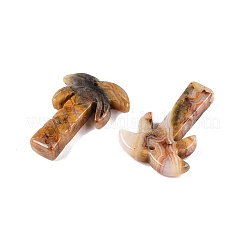 Natural Crazy Agate Coconut Tree Pendants&nbsp;X-G-N342-02F