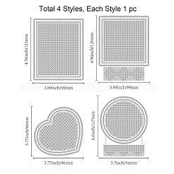 4Pcs 4 Styles Cross Stitch Theme Carbon Steel Cutting Dies Stencils&nbsp;DIY-WH0309-676