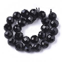 Natural Black Tourmaline Beads Strands&nbsp;G-S345-4mm-002