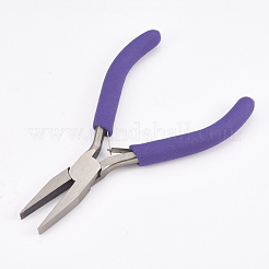 研磨ペンチ  ジュエリー製造用品用フラットノーズプライヤー  ミッドナイトブルー  12x7.3x0.9cm&nbsp;PT-L004-33