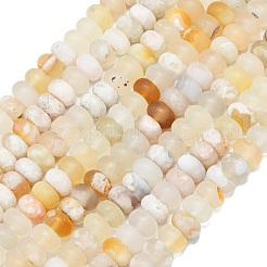 Natural Cherry Blossom Agate Beads Strands&nbsp;G-P575-A07-8x5mm
