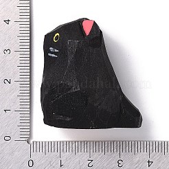 Cat Shape Wood Figurines&nbsp;LS-DJEW-G043-01E