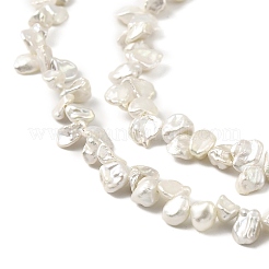 Natural Baroque Keshi Pearl Beads Strands&nbsp;PEAR-B004-07A-01B