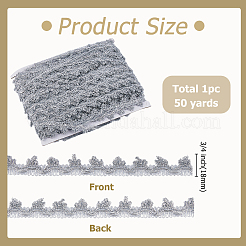 Nylon & Gold Metallic Lace Trim&nbsp;OCOR-WH0070-225B