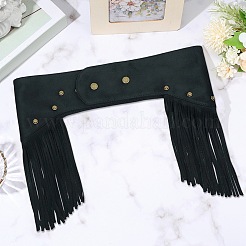 Frosted Faux Suede Tassel Waist Belts for Dress Jeans&nbsp;AJEW-WH20816-016A