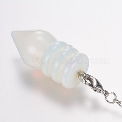 Opalite Chakra Pointed Dowsing Pendulums&nbsp;G-E338-08B