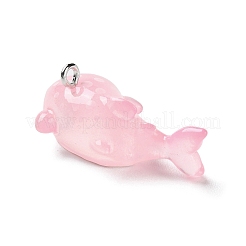 Sea Animal Theme Opaque Resin Pendants&nbsp;RESI-D071-04C