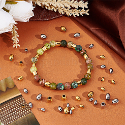 48Pcs 6 Style 304 Stainless Steel Beads&nbsp;STAS-UN0049-73