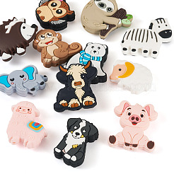 Cartoon Animals Silicone Beads&nbsp;SIL-TA0002-70
