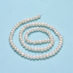 Natural Cultured Freshwater Pearl Beads Strands&nbsp;PEAR-F018-05-01