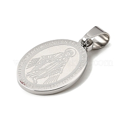 Non-Tarnish 304 Stainless Steel Pendants&nbsp;STAS-C102-09B-P