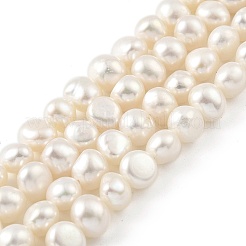 Natural Cultured Freshwater Pearl Beads Strands&nbsp;PEAR-A006-07H
