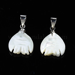 Natural Trochid Shell/Trochus Pendants&nbsp;SSHEL-N027-125