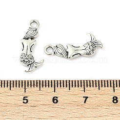 Tibetan Style Alloy Mermaid Pendants&nbsp;TIBEP-5402-AS-LF