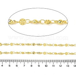 Brass Textured Flat Round Link Chains&nbsp;CHS-H112-12G