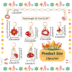 Mushroom Theme DIY Knitting Tools&nbsp;HJEW-AB00579