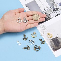 Nautical Theme Tibetan Style Alloy Pendants&nbsp;TIBEP-MSMC021-07M