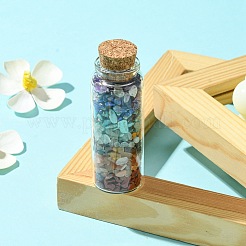 Glass Wishing Bottle Decoration&nbsp;AJEW-JD00012-01