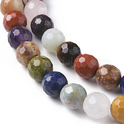 Natural Mixed Gemstone Beads Strands&nbsp;G-F668-28-6mm