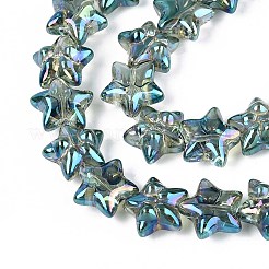 Electroplate Glass Beads Strands&nbsp;EGLA-N020-01C