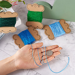100m 4色ナイロン糸  中国語結びコード  ラウンド  ミックスカラー  0.8mm  25m /カラー&nbsp;NWIR-CW0001-03