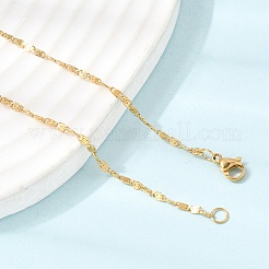 Unisex 304 Stainless Steel Lumachina Chain Necklaces&nbsp;NJEW-K305-13G