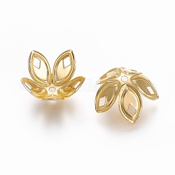 鉄ビーズキャップ  花  ゴールドカラー  16x18x9.5mm  穴：1.6mm&nbsp;IFIN-L030-001G
