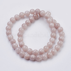 Natural Yellow Jade Beads Strands&nbsp;X-G-G598-8mm-YXS-06