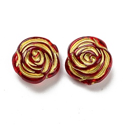 Plating Transparent Acrylic Beads&nbsp;OACR-B013-05