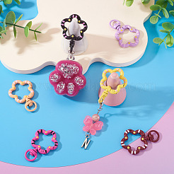 8Pcs Spray Painted Alloy Swivel Snap Hook Clasps&nbsp;FIND-TA0008-66