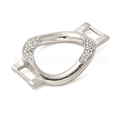 Alloy Crystal Rhinestone Oval Connector Links Charms&nbsp;FIND-M052-10P-NR