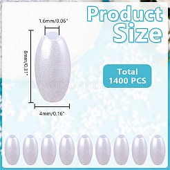 1400Pcs Plastic Imitation Pearl Beads&nbsp;KY-HY0001-23B