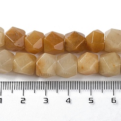 Natural Topaz Jade Star Cut Round Beads Strands&nbsp;G-M418-C15-01