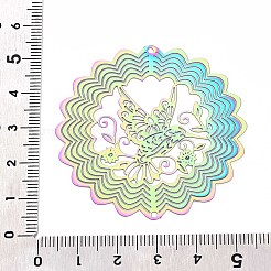 201 Stainless Steel 3D Rotating Hanging Wind Spinner&nbsp;STAS-T064-95