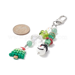 Christmas Handmade Lampwork Pendant Decorations&nbsp;HJEW-TA00021