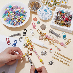 DIY Lip Gloss Keychain Findings Kits&nbsp;DIY-SP0007-51