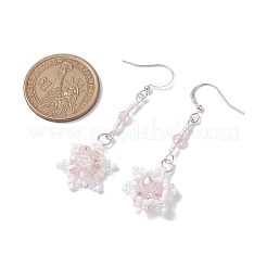 Glass Seed Beaded Dangle Earrings&nbsp;EJEW-MZ00171-02